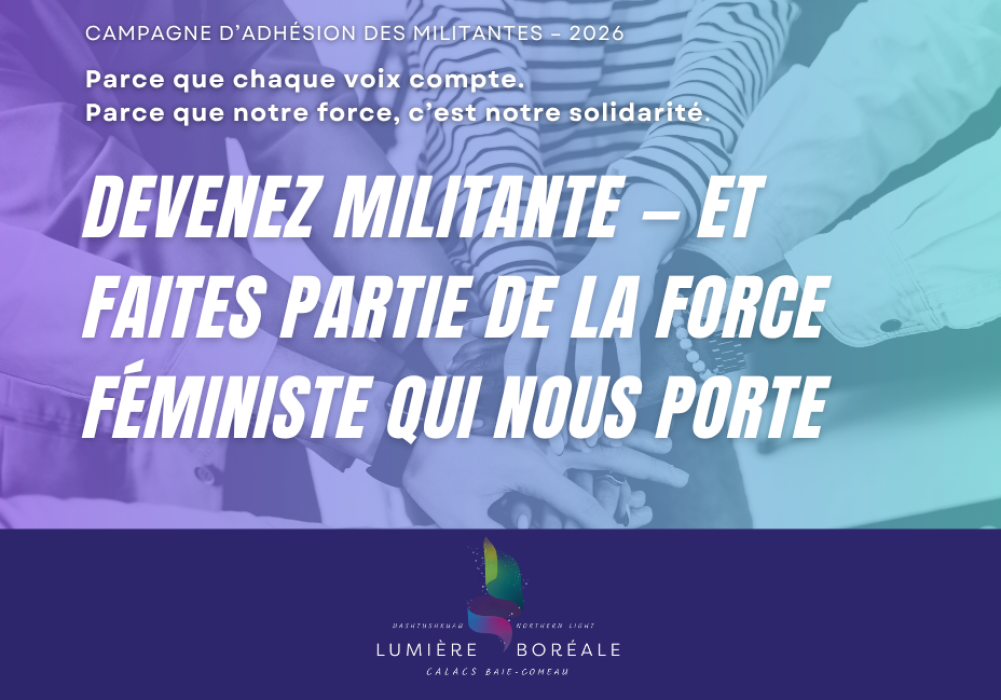 Campagne d’adhésion des militantes – 2026